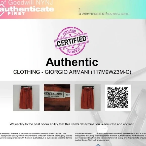 Giorgio Armani Red Paisley Skirt - Picture 8 of 8